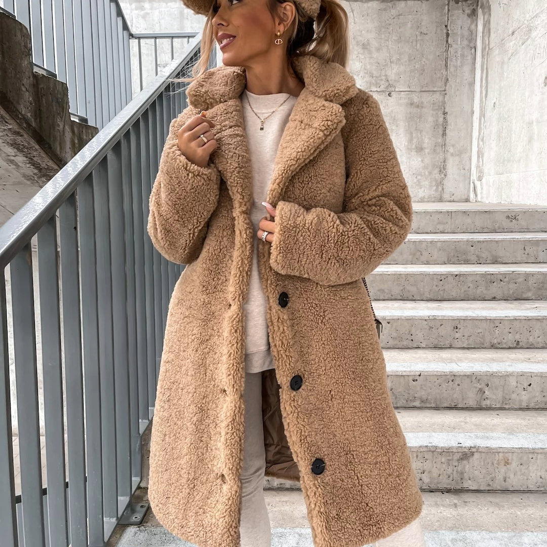 Gabriella | Oversized Teddy Long Coat