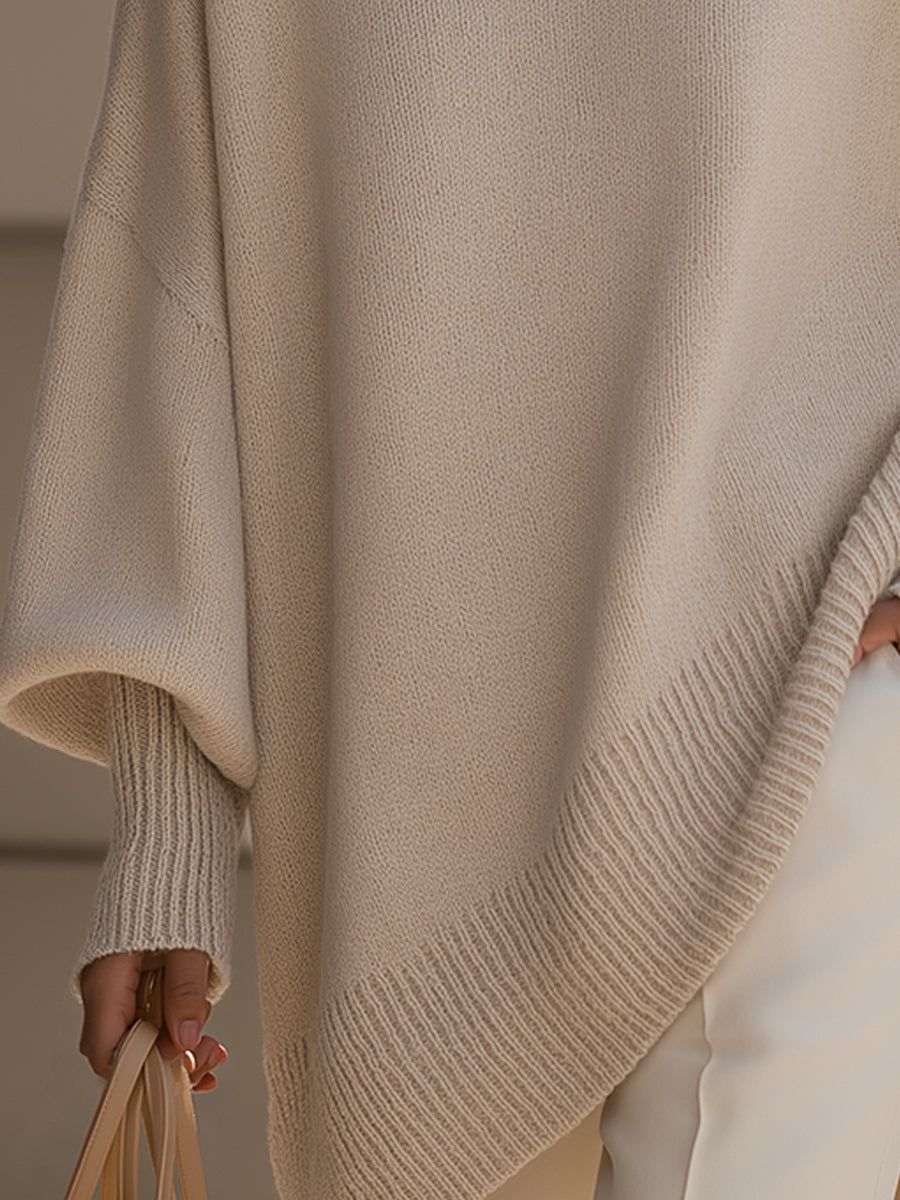 Carolyn | Oversized Sweater With Asymmetrical Hem