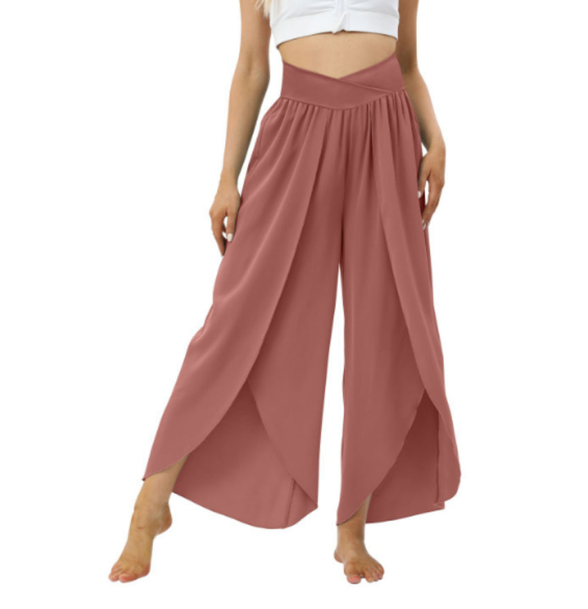Esther | High-Waist Split Wide-Leg Pants