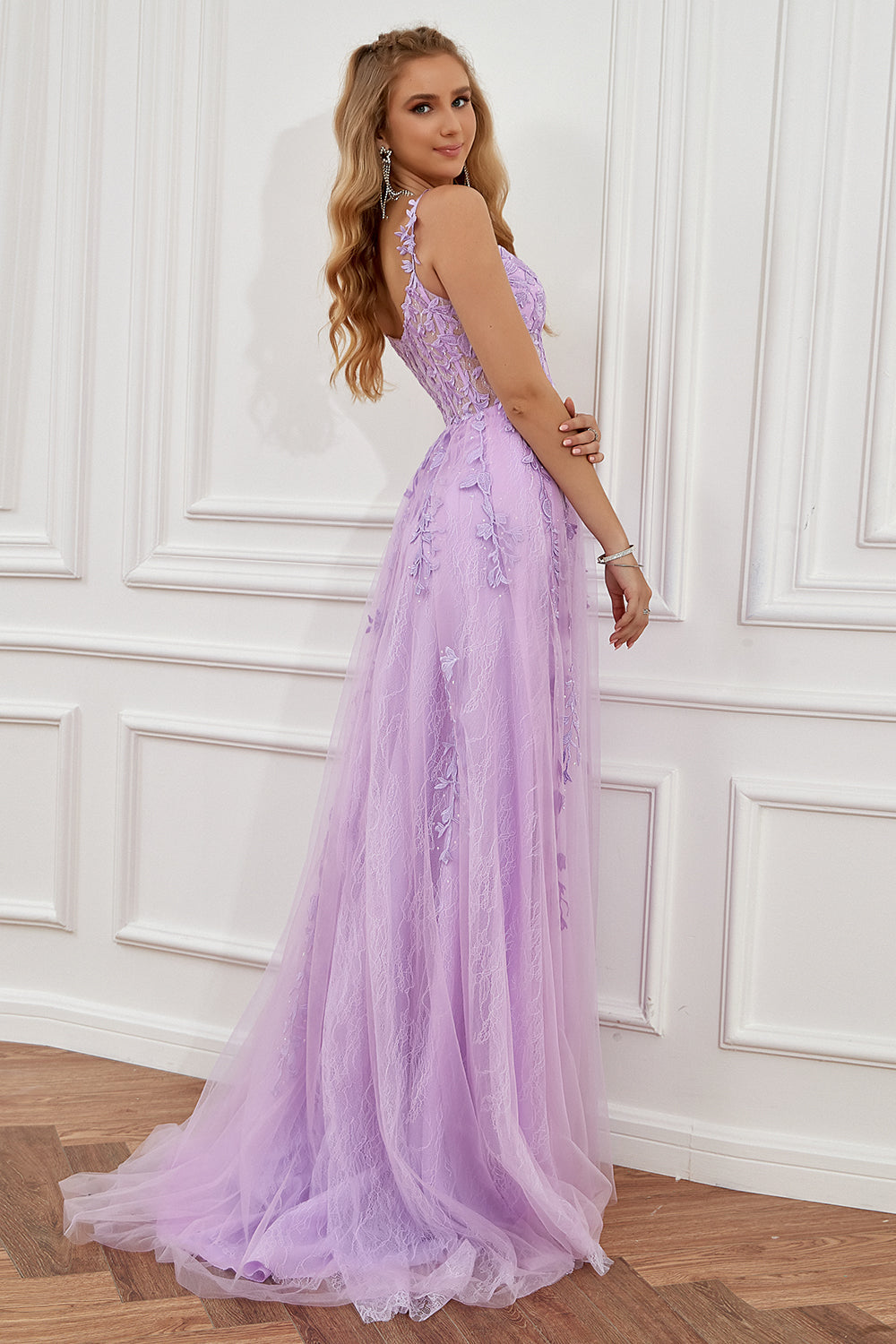 Naomi | A-Line Evening Gown With Appliqués