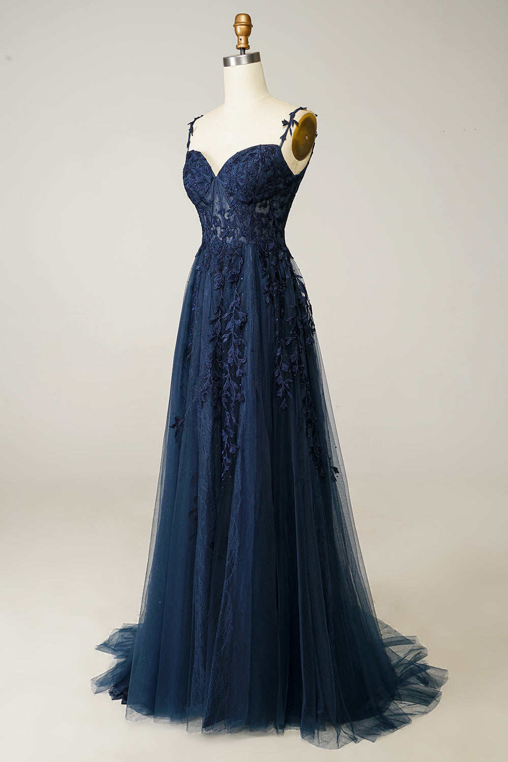 Naomi | A-Line Evening Gown With Appliqués