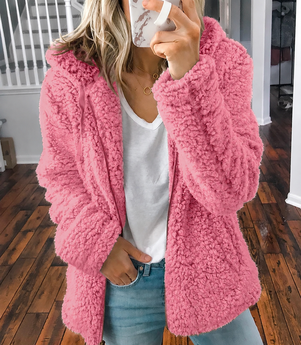 Carmen | Fluffy Oversized Jacket With Hood