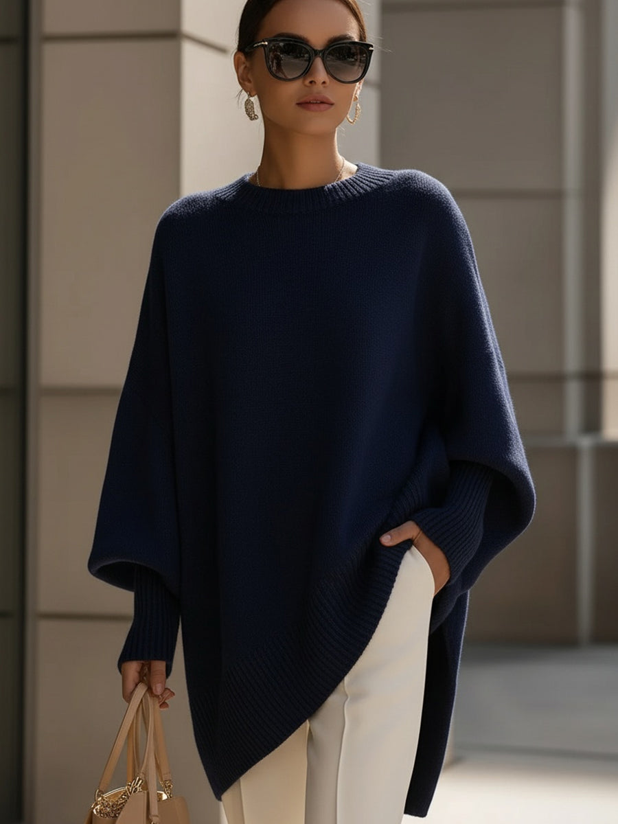 Carolyn | Oversized Sweater With Asymmetrical Hem