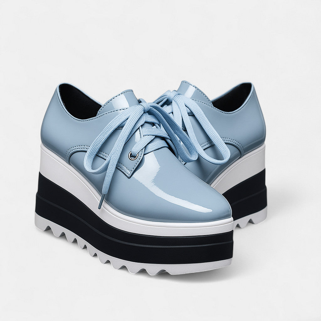 Astrid | Lace-Up Platform Derby Shoes