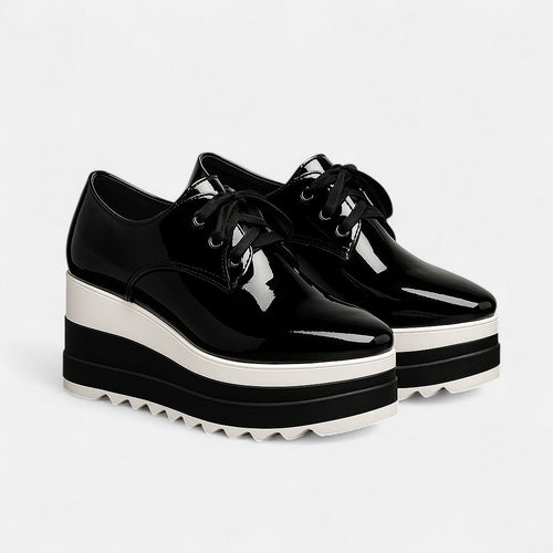 Astrid | Lace-Up Platform Derby Shoes