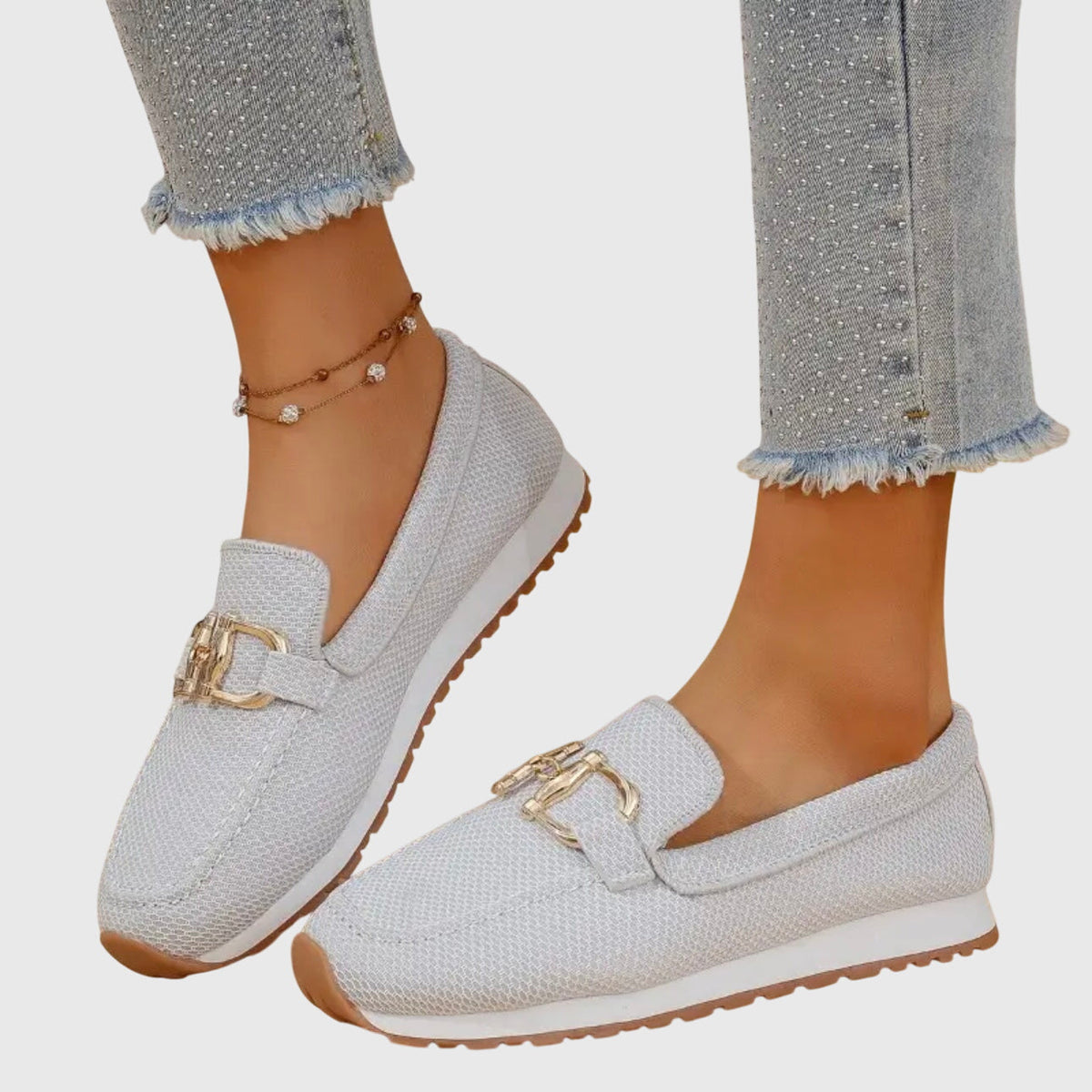 Audrey | Slip-On Sneakers With Buckle Detail
