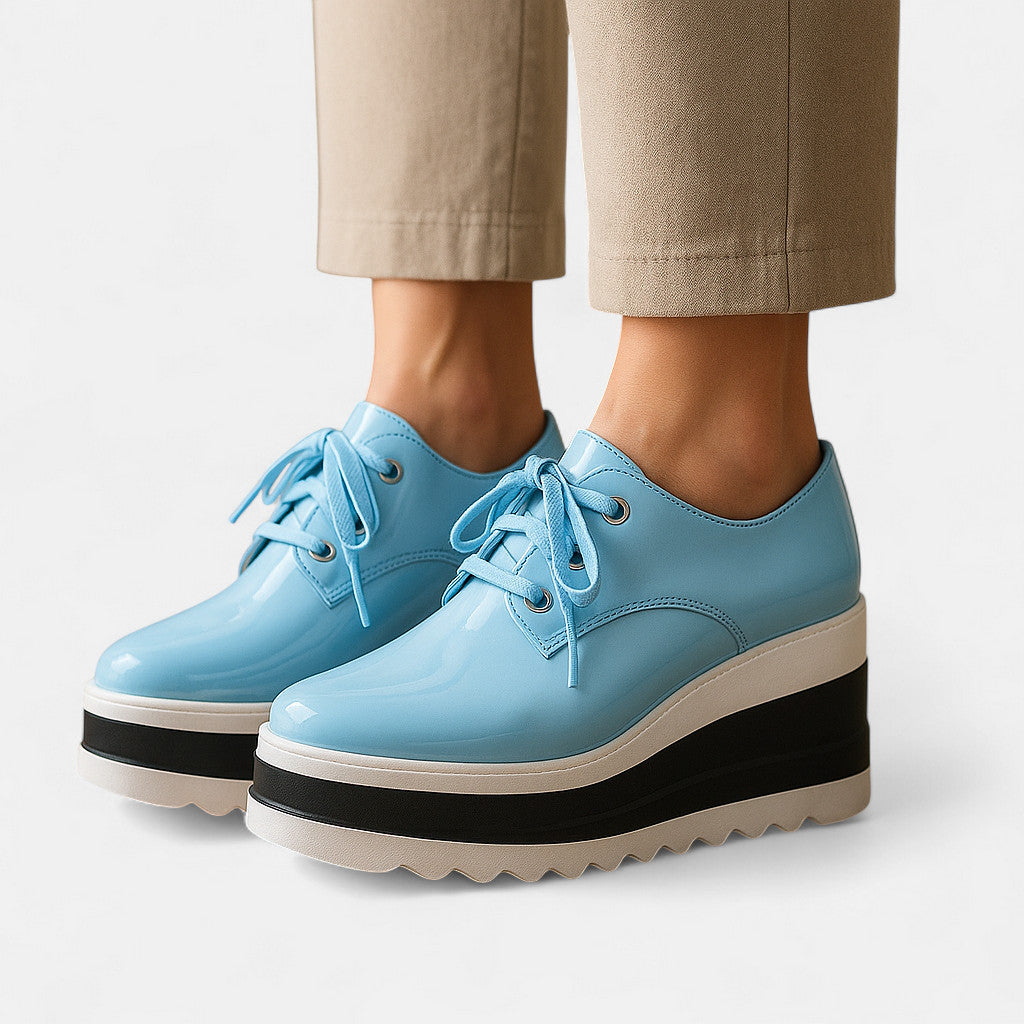 Astrid | Lace-Up Platform Derby Shoes