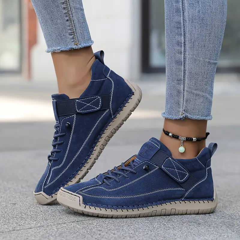Anastasia | Lace-Up Sneakers With Strap Detail