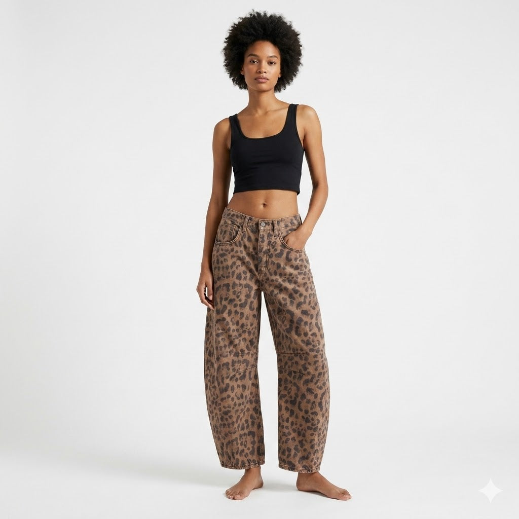 Celia | High-Waisted Barrel-Leg Jeans
