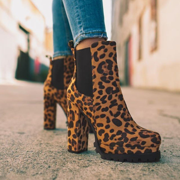 Philippa | Platform Ankle Boots With Block Heel