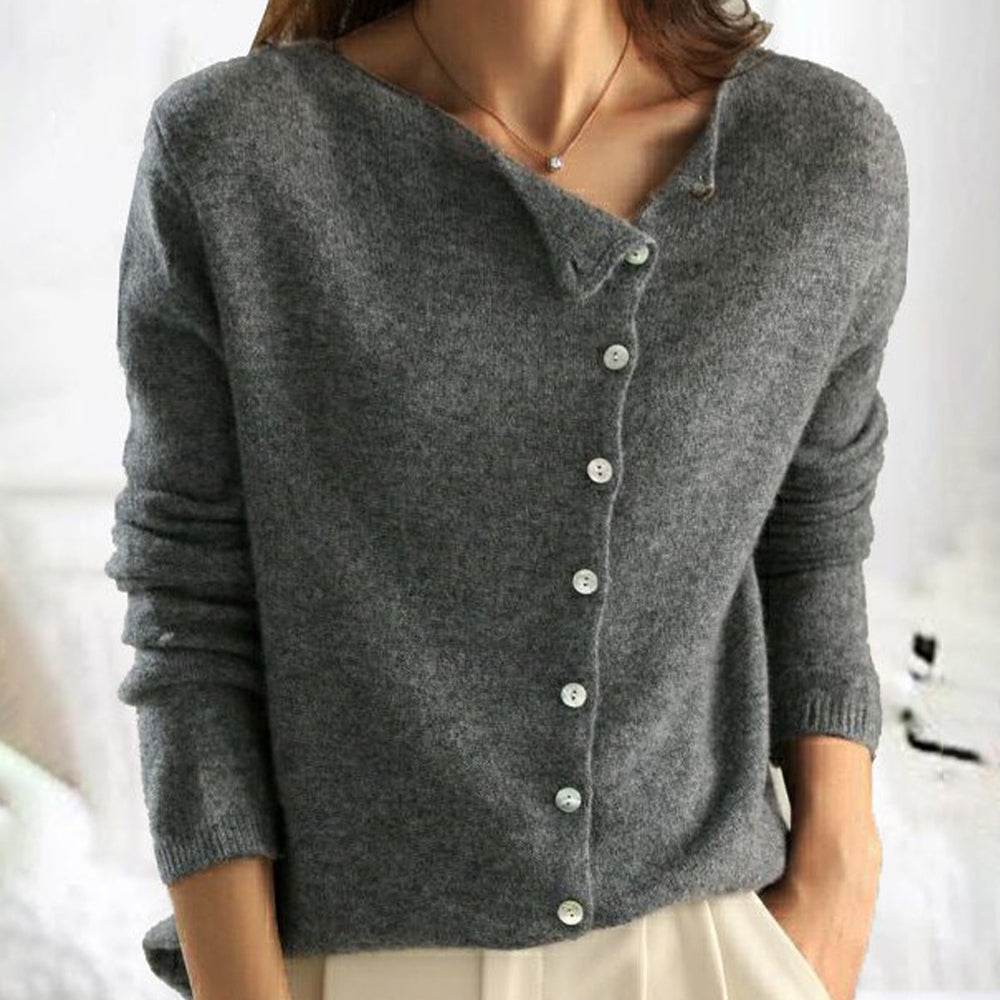 Juniper — Button-Down V-Neck Cardigan