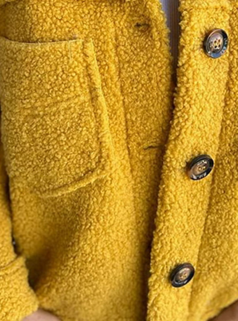 Fern | Cozy Button-Front Jacket With Patch Pockets