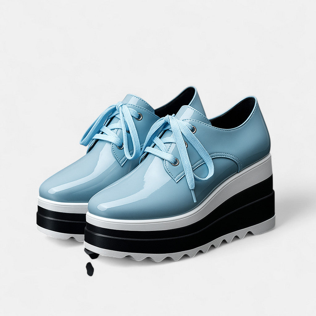Astrid | Lace-Up Platform Derby Shoes