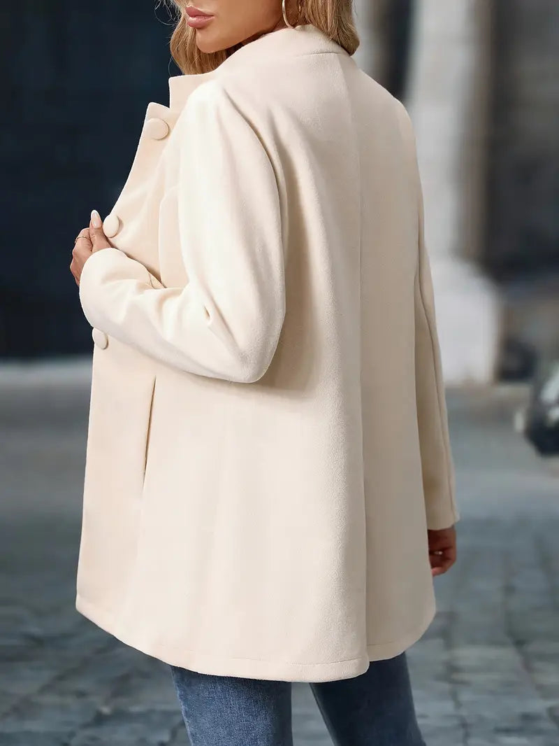 Bernadette | Tailored Longline Jacket With Stand Collar