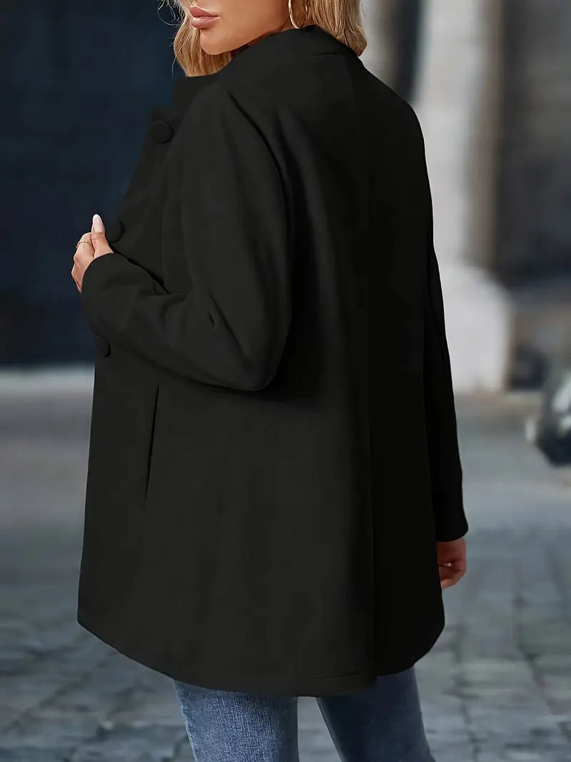 Bernadette | Tailored Longline Jacket With Stand Collar