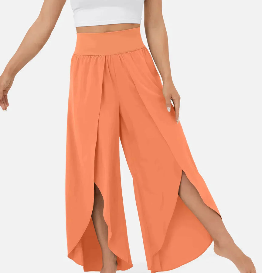 Esther | High-Waist Split Wide-Leg Pants