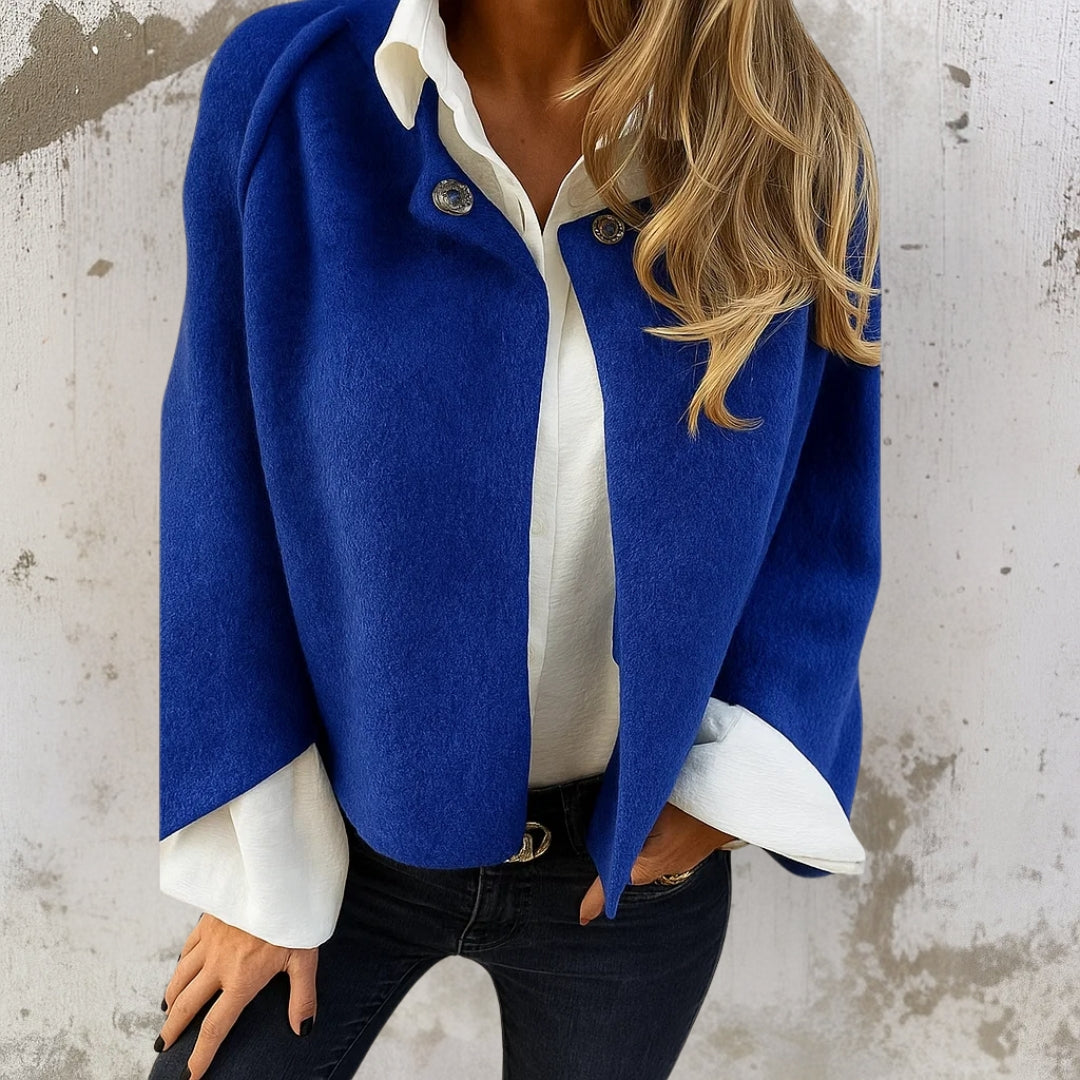 Brielle | Cropped Jacket With Stand Collar