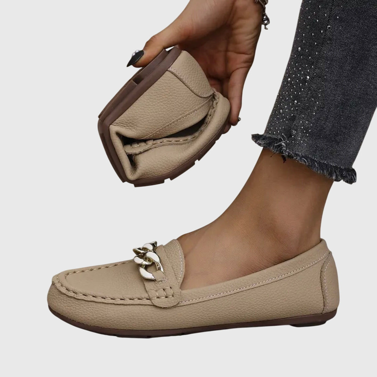 Alys | Chain-Detail Loafers With Cushioned Insole