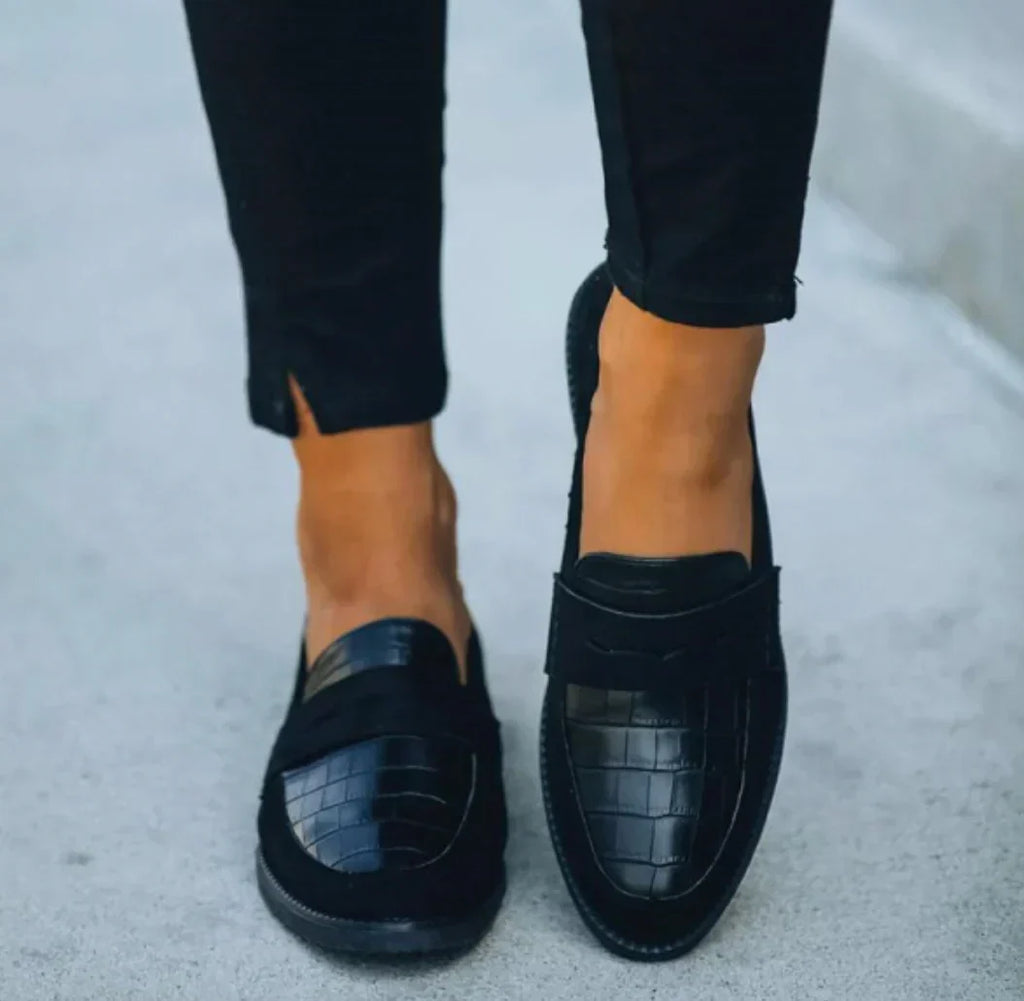 Camden — Cushioned Leather-Look Loafers