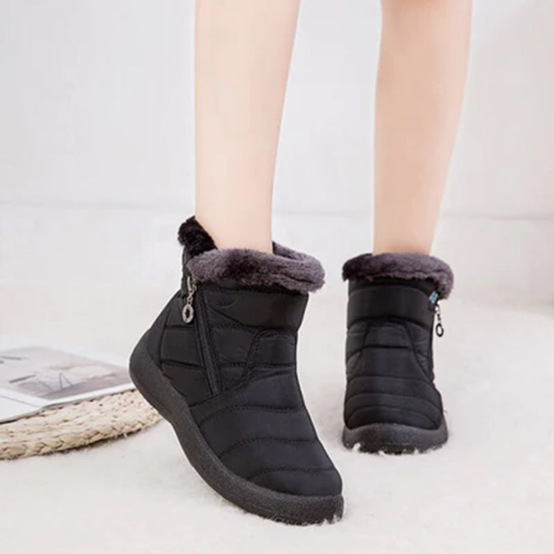 Paula | Faux Fur-Lined Snow Boots With Side Zip