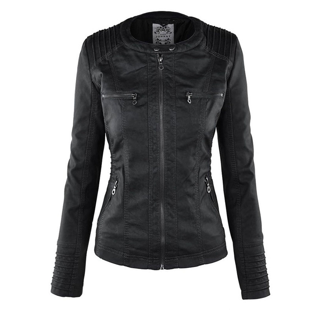 Evangeline | Fitted Zip-Up Jacket With Hood