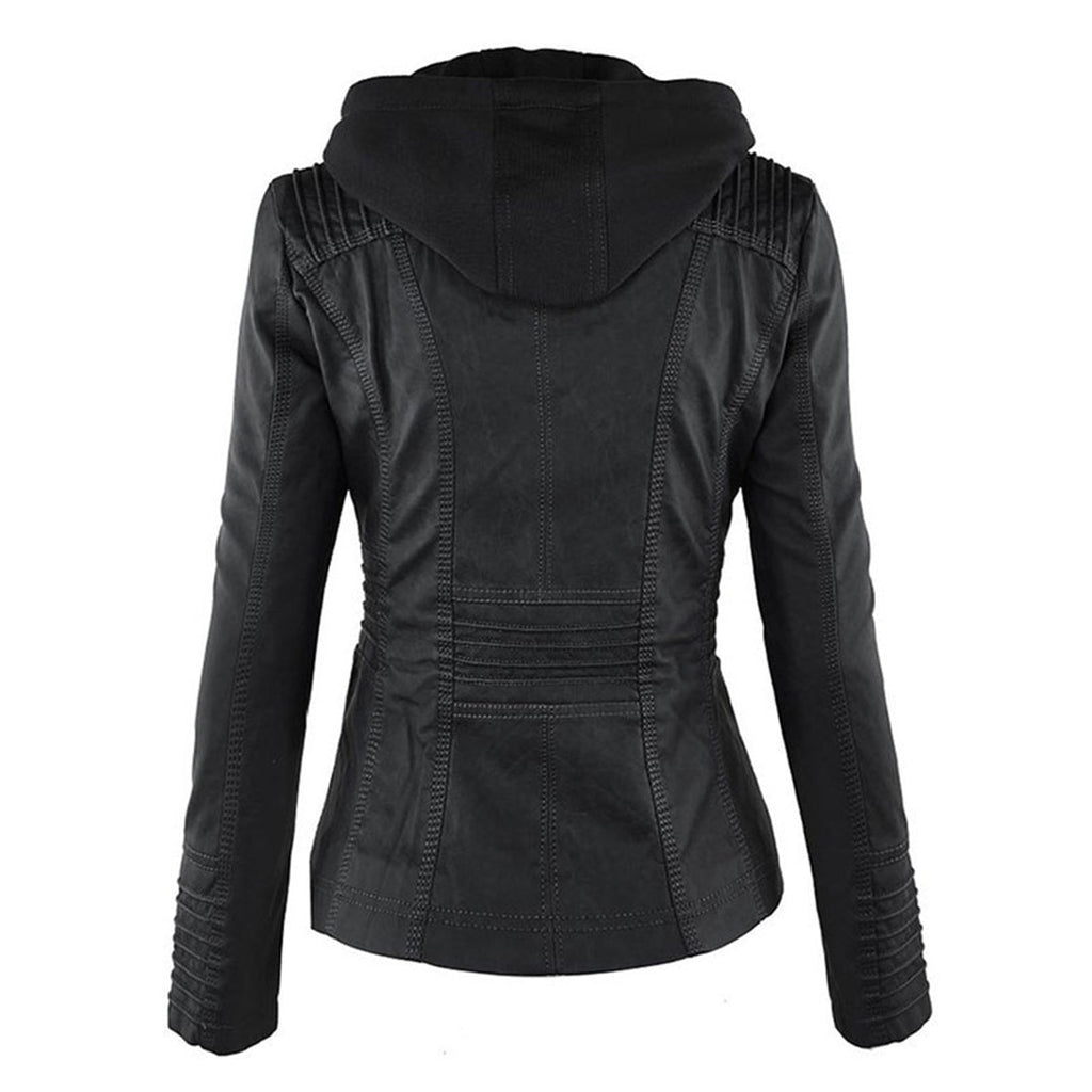 Evangeline | Fitted Zip-Up Jacket With Hood