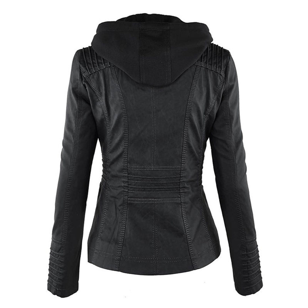 Evangeline | Fitted Zip-Up Jacket With Hood