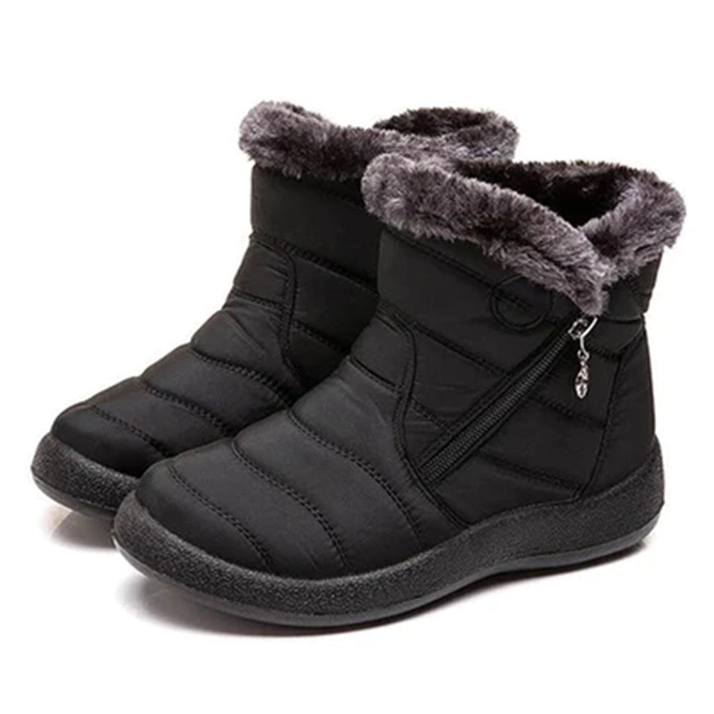 Paula | Faux Fur-Lined Snow Boots With Side Zip