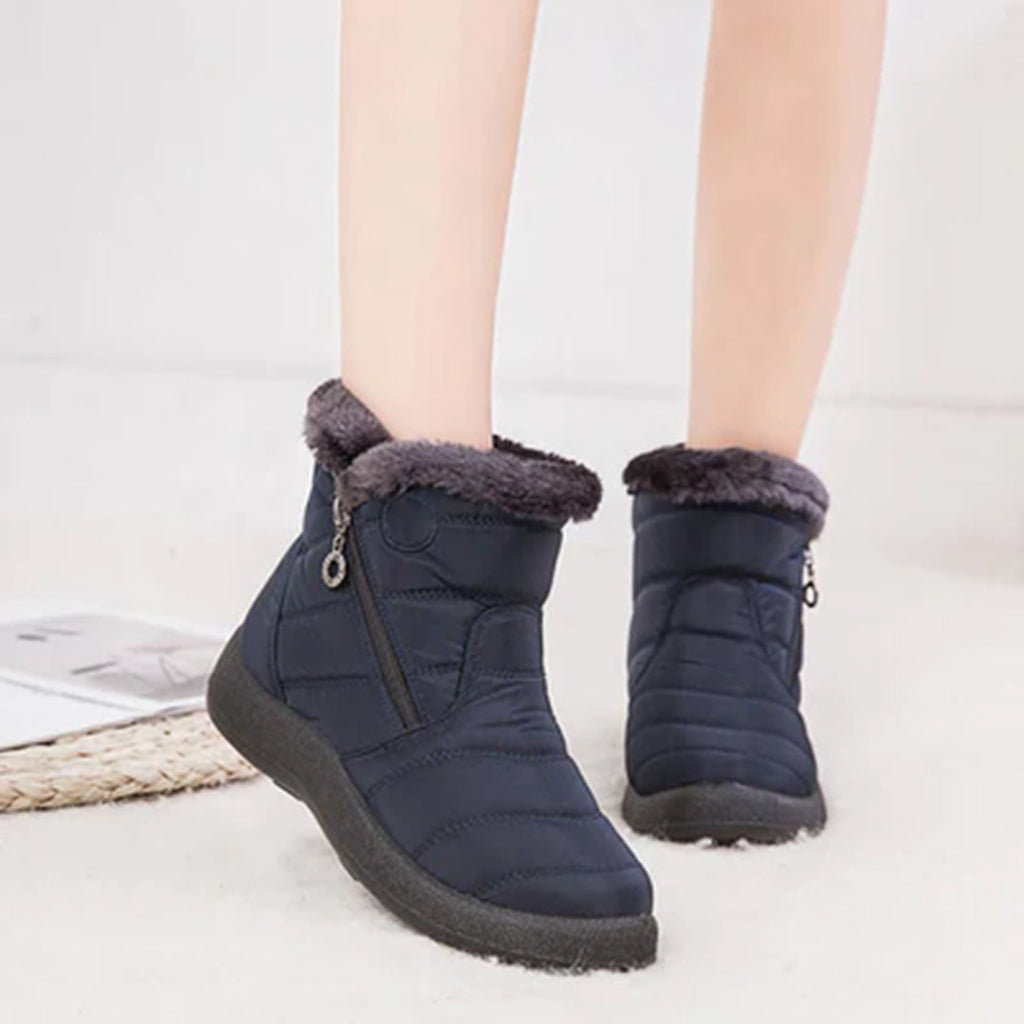 Paula | Faux Fur-Lined Snow Boots With Side Zip