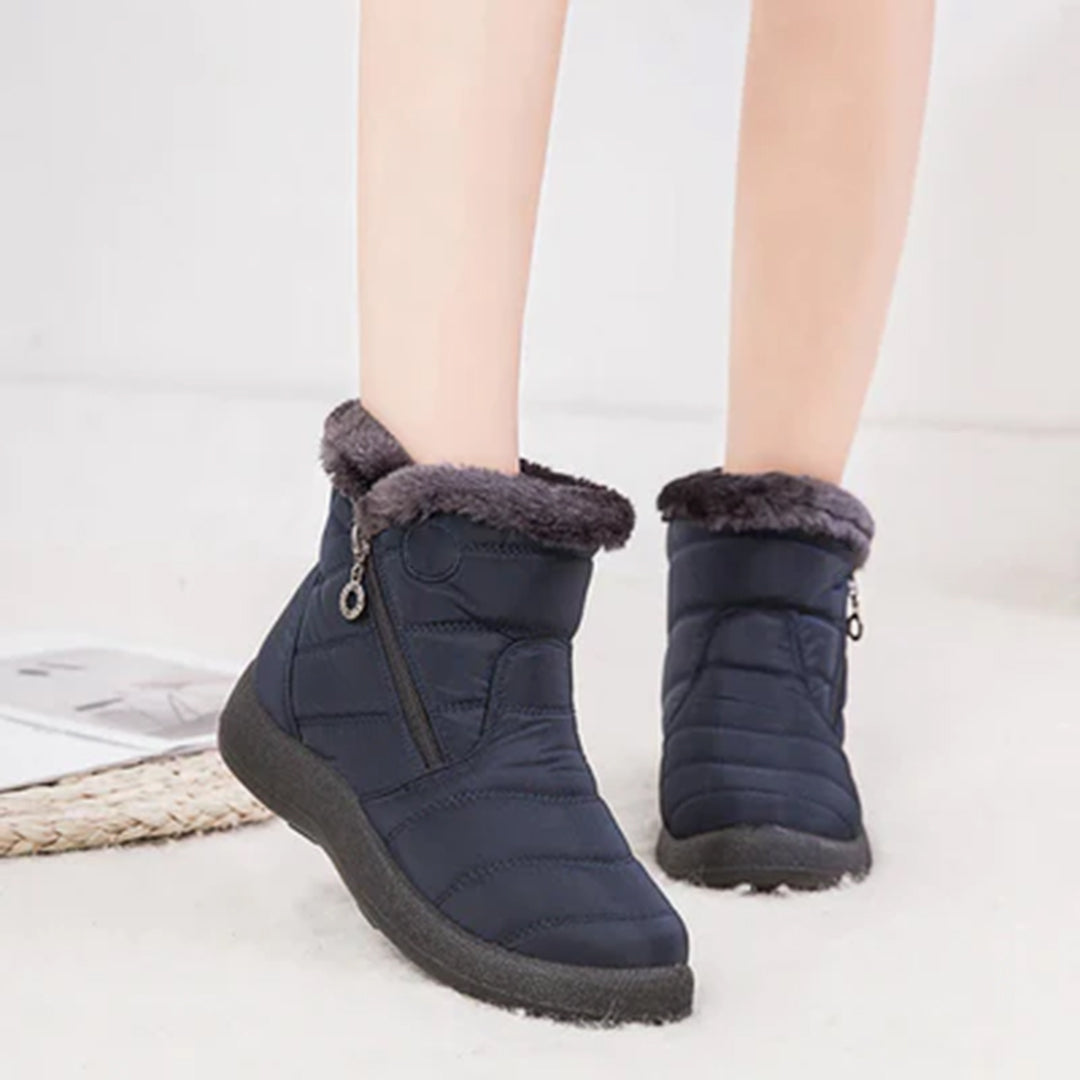 Paula | Faux Fur-Lined Snow Boots With Side Zip