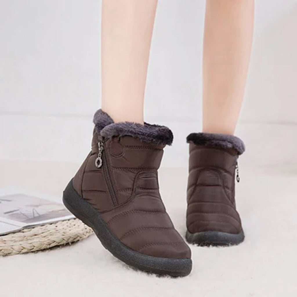 Paula | Faux Fur-Lined Snow Boots With Side Zip