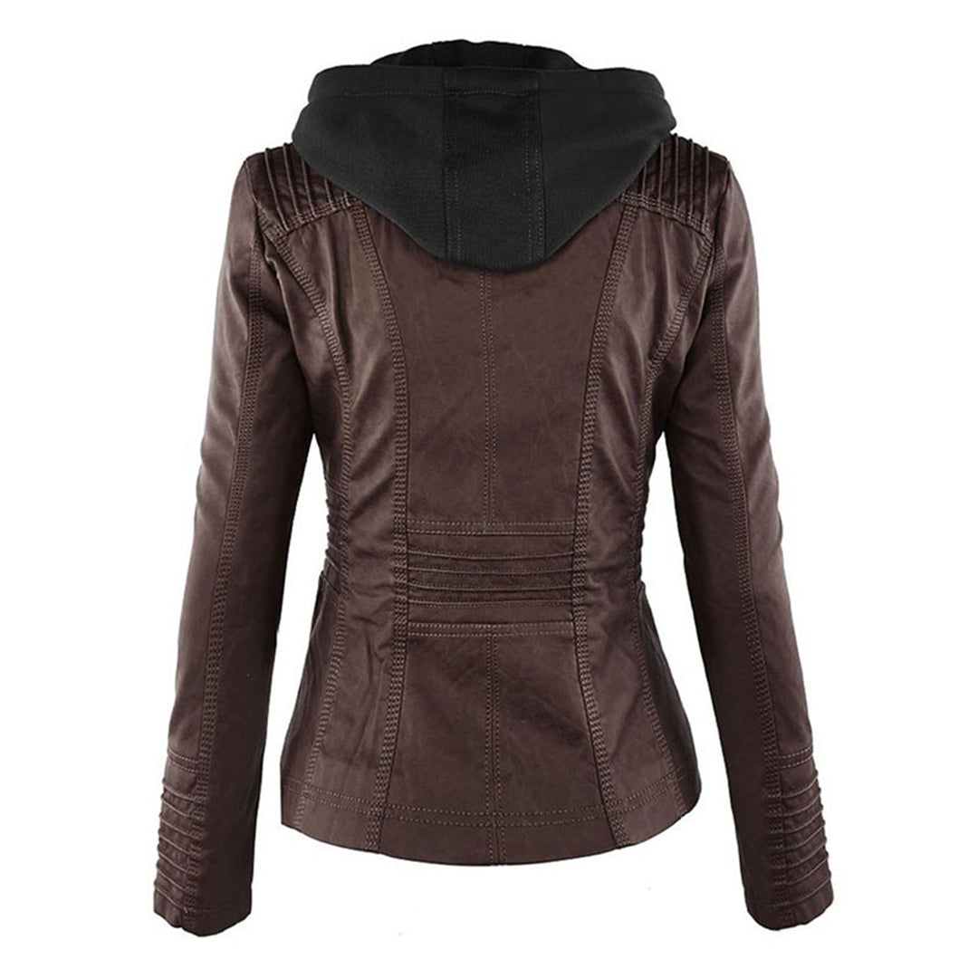 Evangeline | Fitted Zip-Up Jacket With Hood