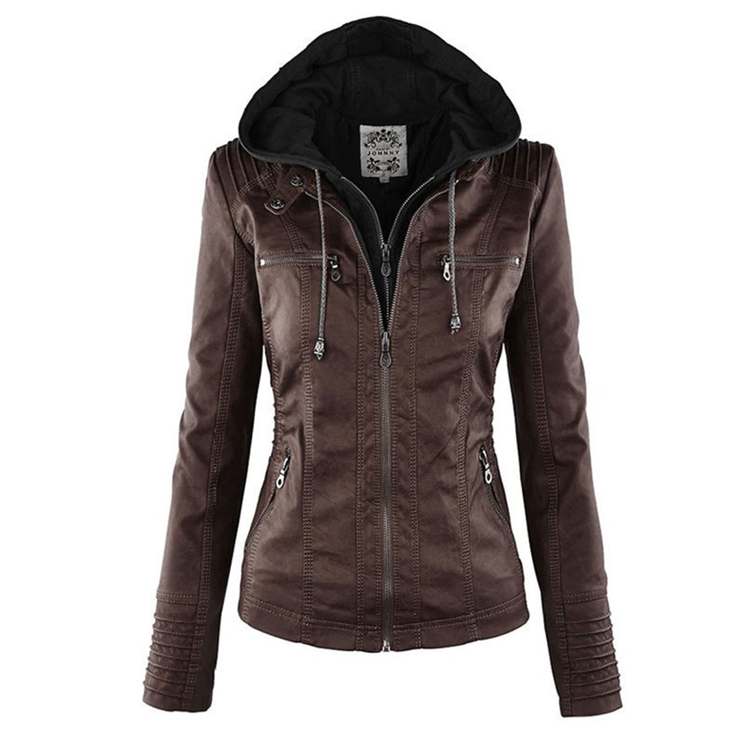 Evangeline | Fitted Zip-Up Jacket With Hood