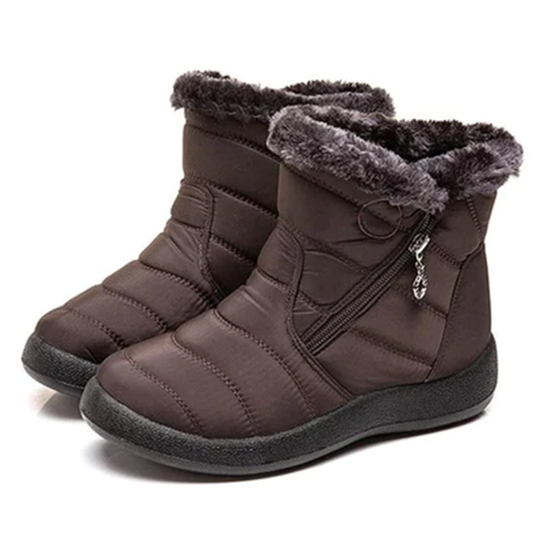 Paula | Faux Fur-Lined Snow Boots With Side Zip