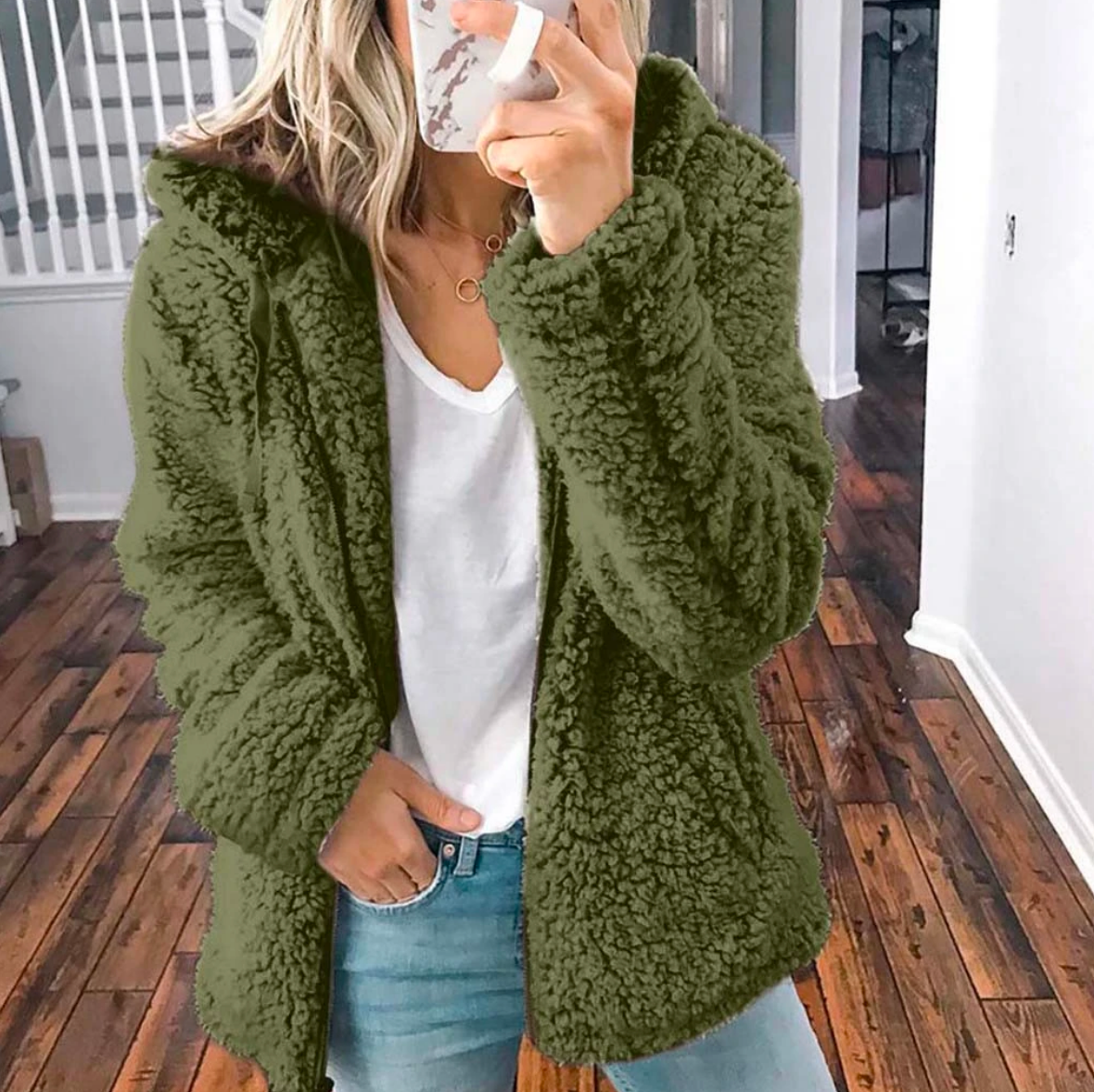 Carmen | Fluffy Oversized Jacket With Hood