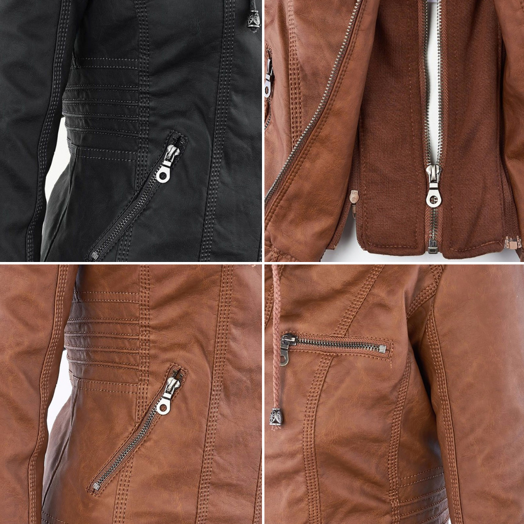 Evangeline | Fitted Zip-Up Jacket With Hood