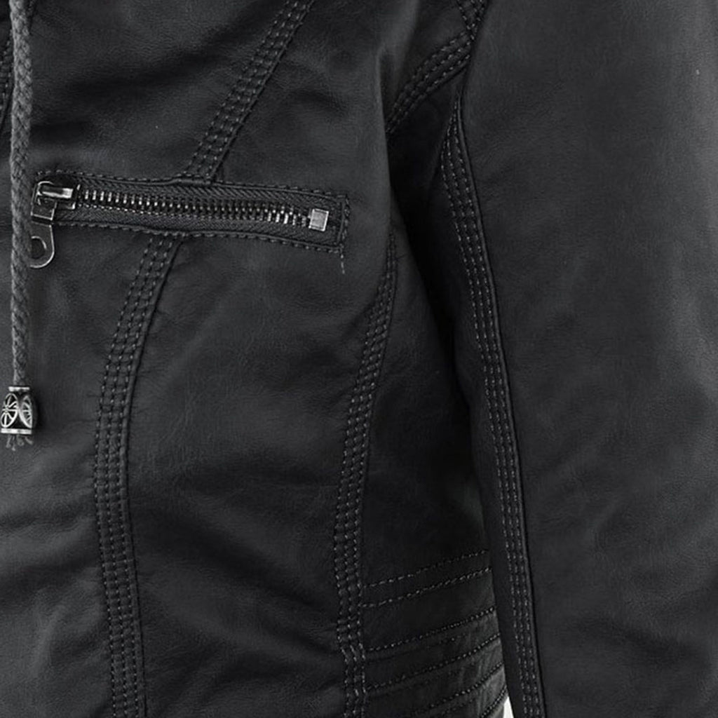 Evangeline | Fitted Zip-Up Jacket With Hood