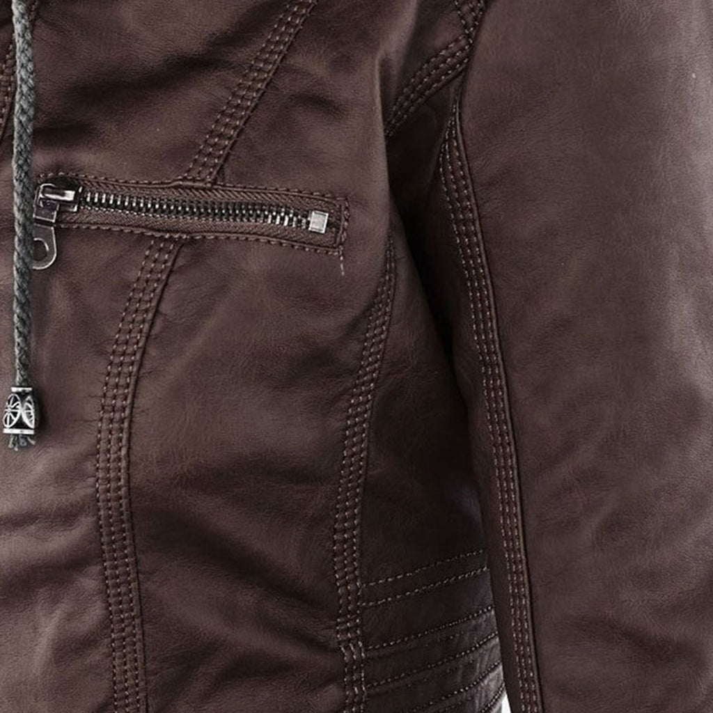 Evangeline | Fitted Zip-Up Jacket With Hood