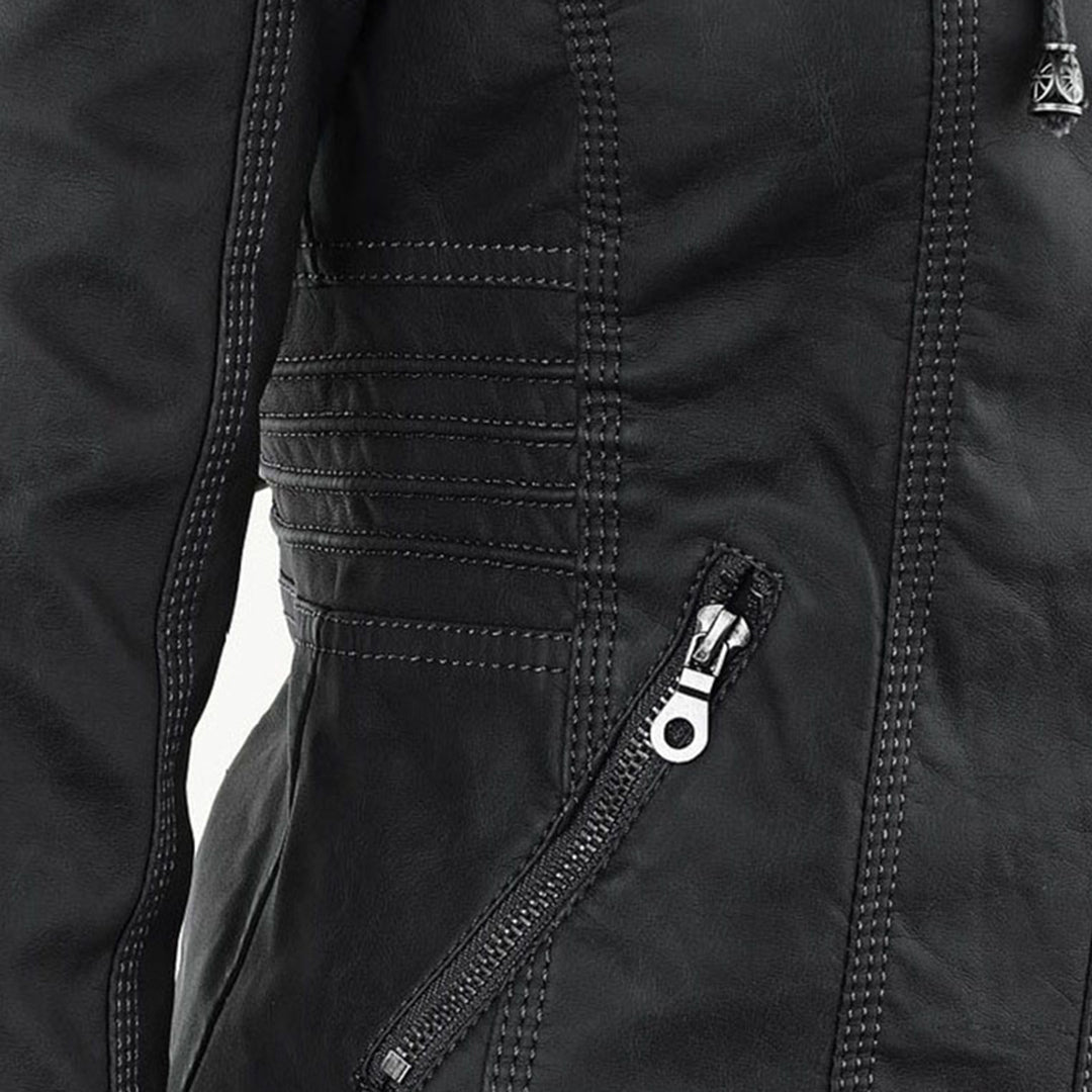Evangeline | Fitted Zip-Up Jacket With Hood
