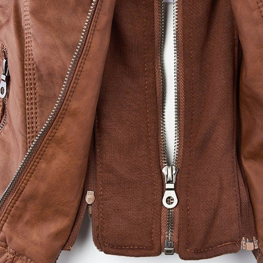 Evangeline | Fitted Zip-Up Jacket With Hood