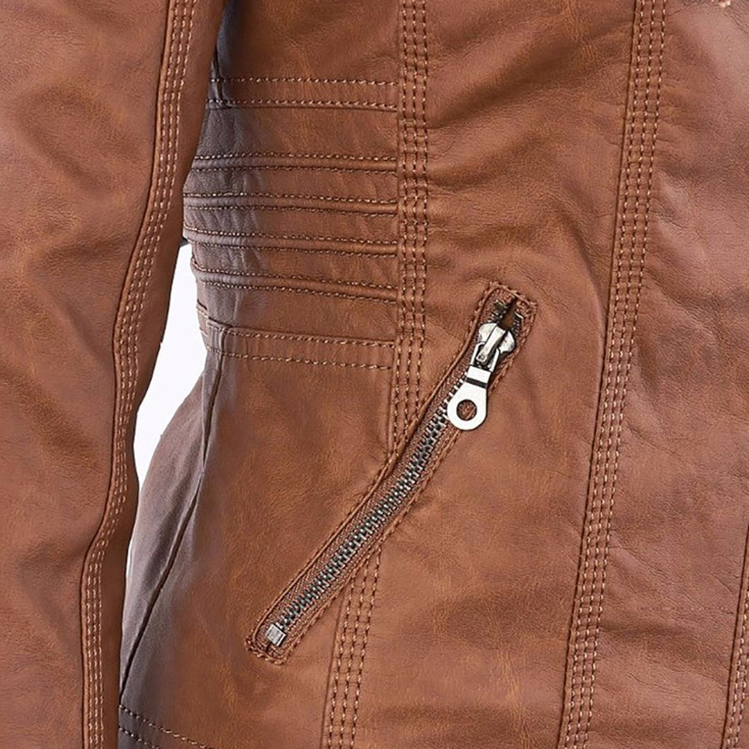 Evangeline | Fitted Zip-Up Jacket With Hood
