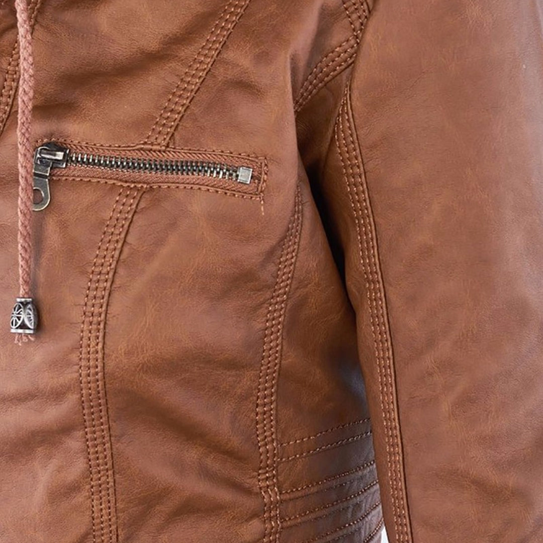 Evangeline | Fitted Zip-Up Jacket With Hood