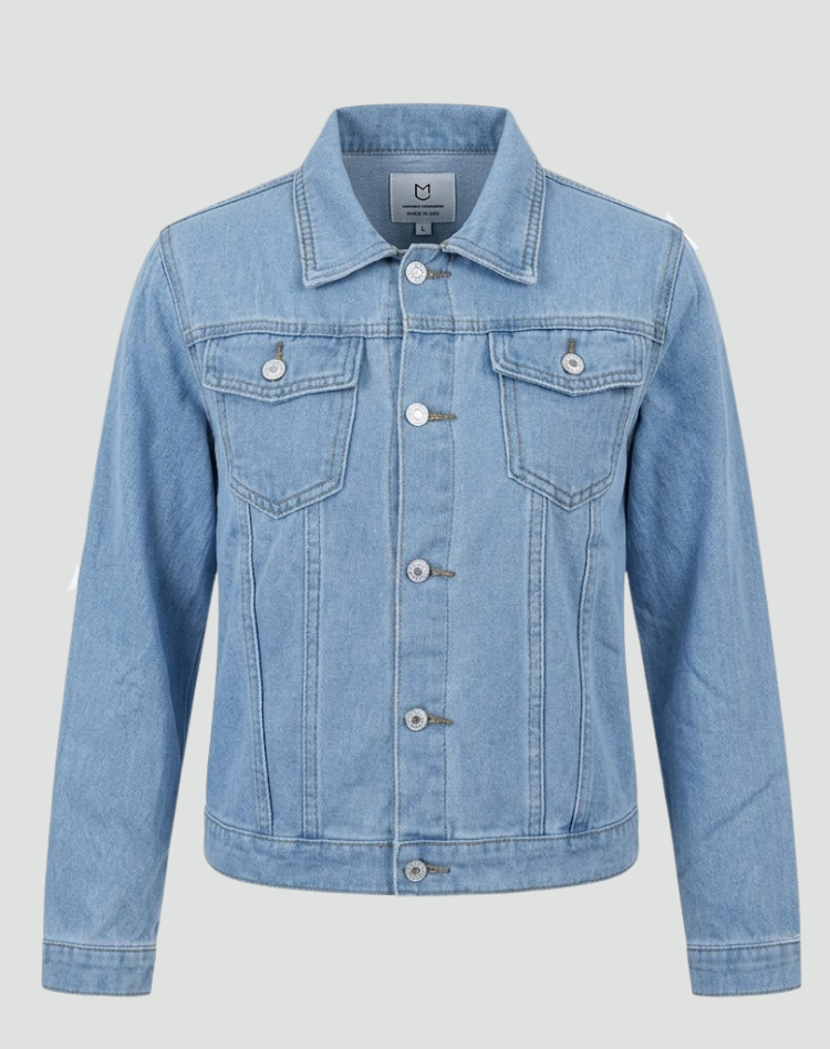 Alberta | Fitted Denim Jacket With Chest Pockets