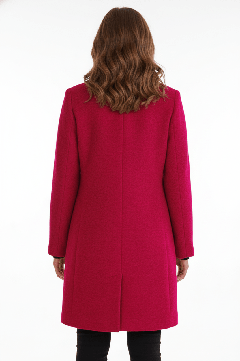 Ivy | Stand Collar Coat With Patch Pockets