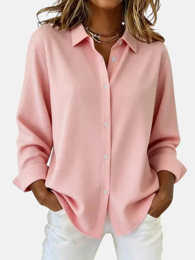 Allegra | Relaxed Button-Up Blouse With Collar