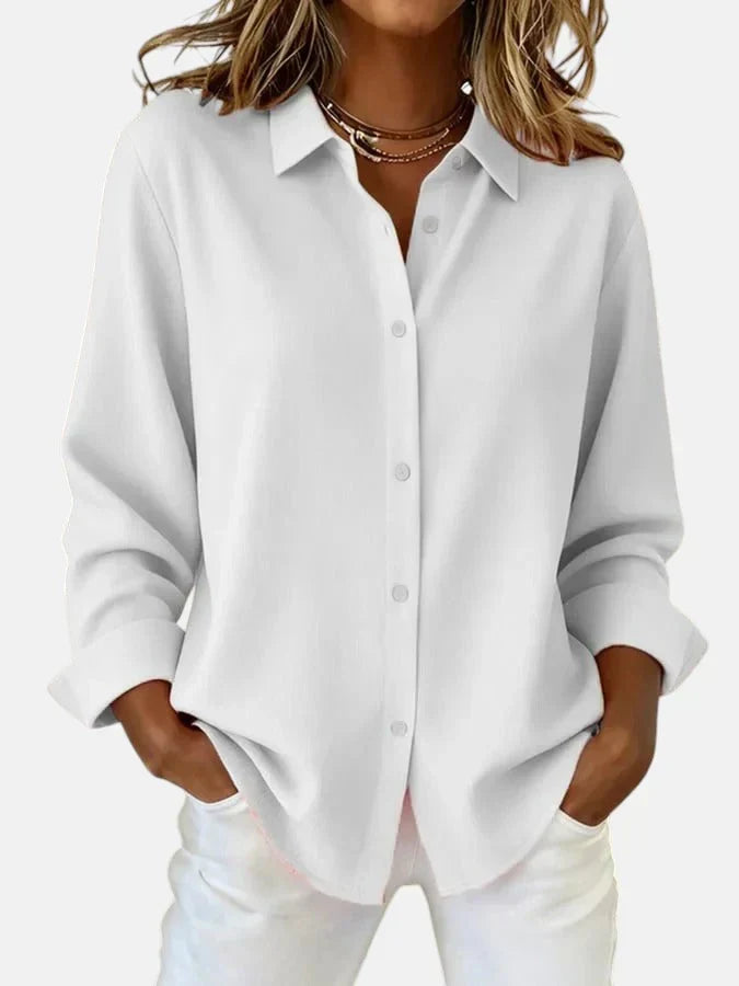 Allegra | Relaxed Button-Up Blouse With Collar