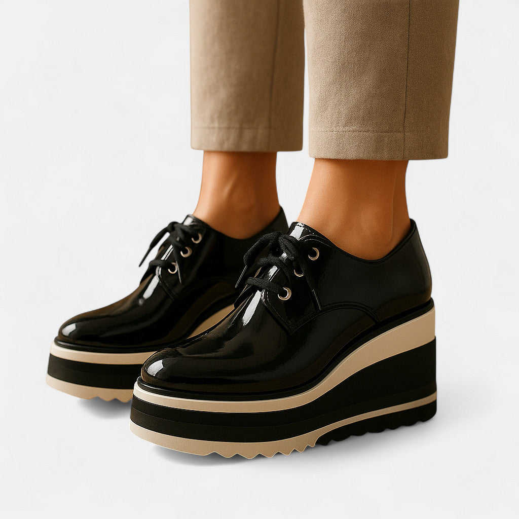 Astrid | Lace-Up Platform Derby Shoes