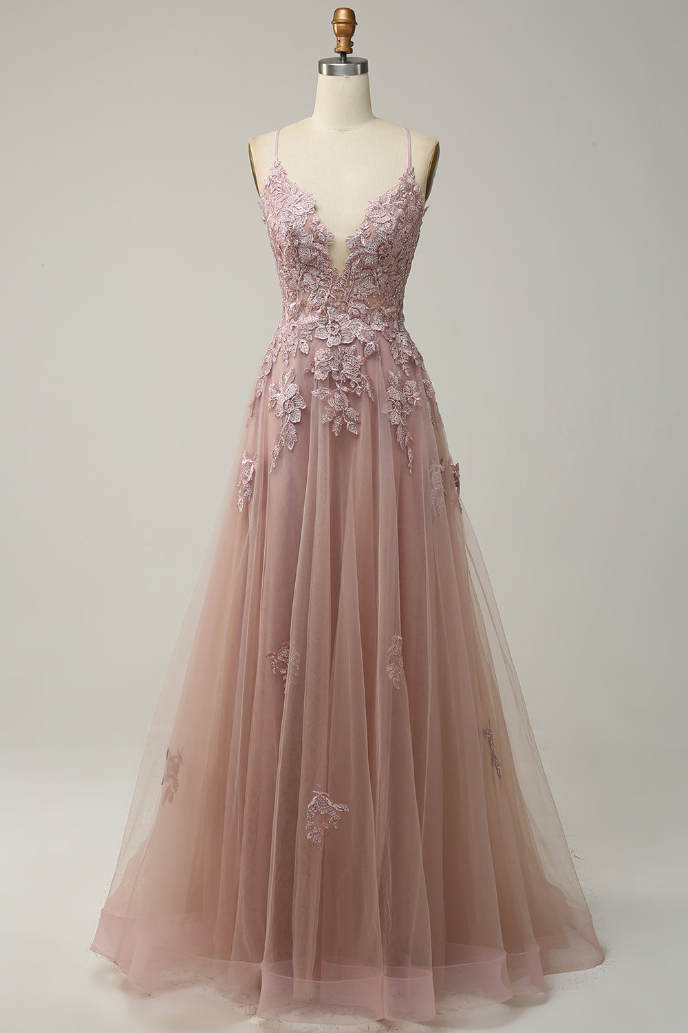 Molly | A-Line Gown With Lace-Up Back