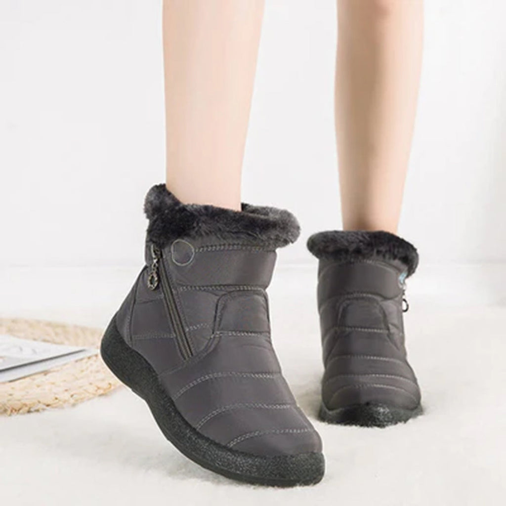 Paula | Faux Fur-Lined Snow Boots With Side Zip