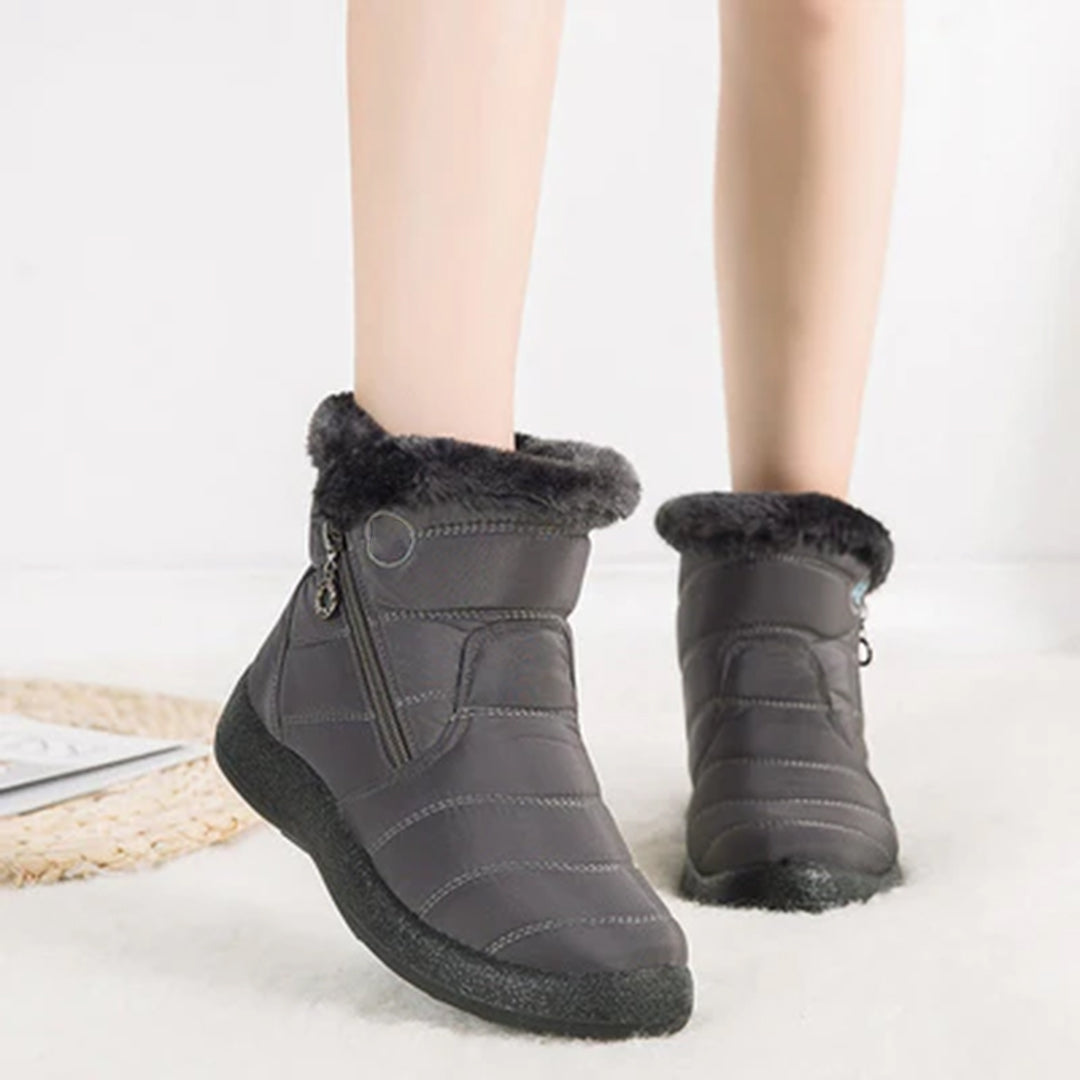 Paula | Faux Fur-Lined Snow Boots With Side Zip
